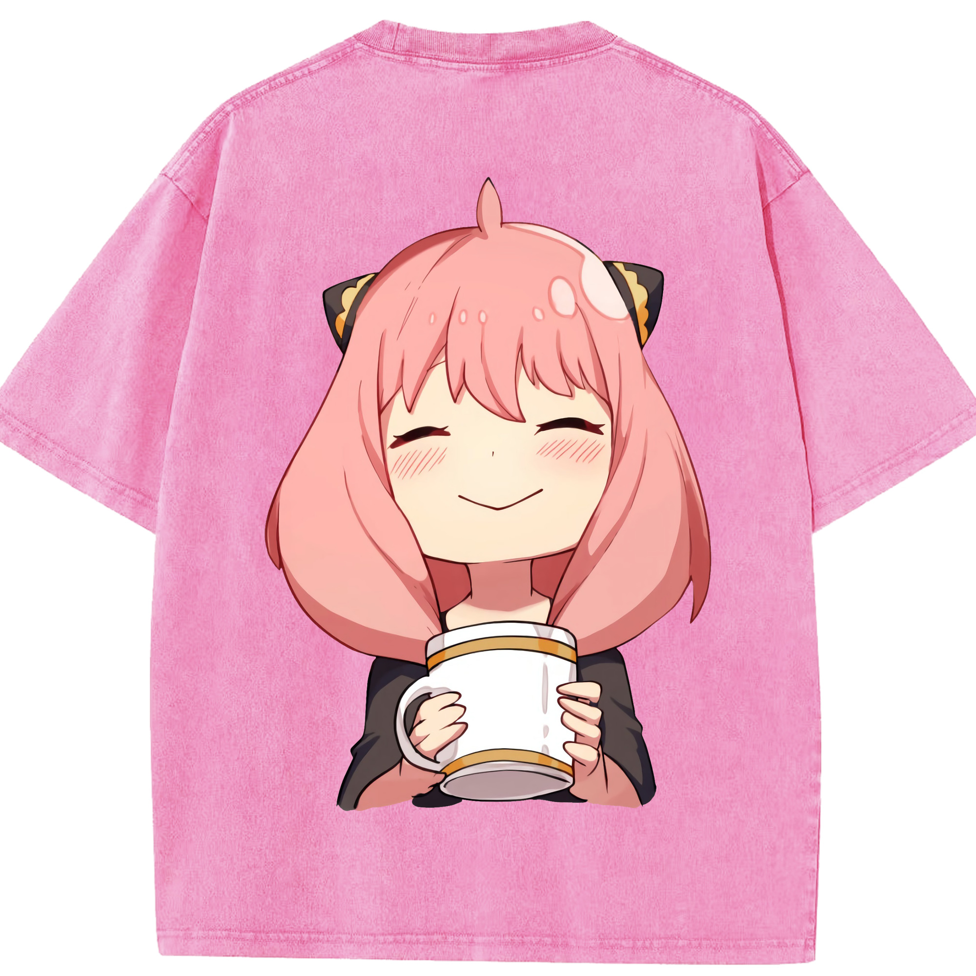 （画像用） SPY×FAMILY间谍家家酒 綿100% ヴィンテージ風 半袖Tシャツ（背面プリント）